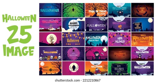 imagen vectorial. tarjeta de halloween con fondo naranja y ataúd