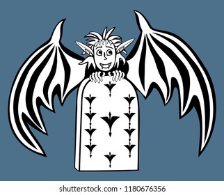 Vector image of a Halloween monster
