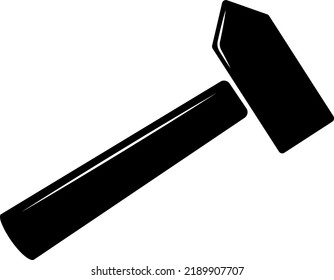 imagen vectorial de la silueta martillo con resplandor solar