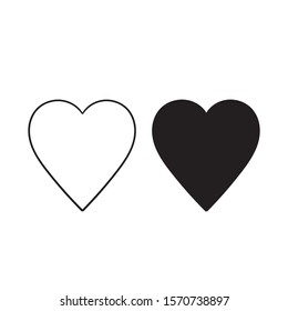 Vector image of a hand drawn doodle, linear heart icon. Isolated heart on a white background