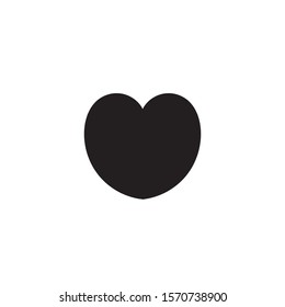 Vector image of a hand drawn doodle, linear heart icon. Isolated heart on a white background