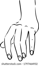 vector image of hands in different positions