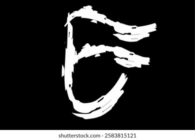 Vector image of handwritten initial letter E. Creative Alphabet Letter E Logo Design with Icon Vector Illustration