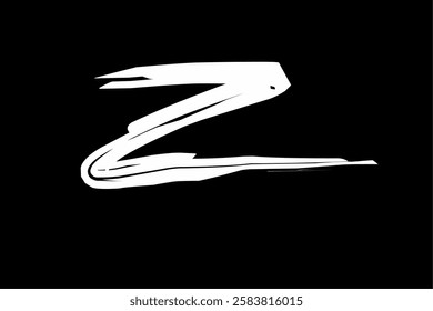 Vector image of handwritten initial letter Z. Creative Alphabet Letter z Logo Design with Icon Vector Illustration