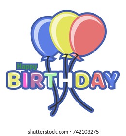 vector image happy birthday background