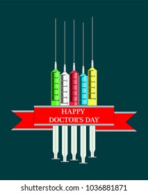 Vector image happy doctor's day