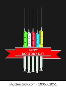 Vector image happy doctor's day