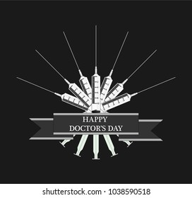 Vector image happy doctor's day