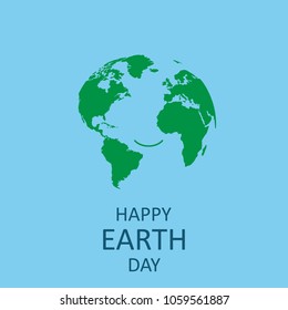 Vector image of Happy Earth day.