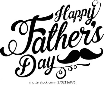 Vector image of "Happy Father's Day" greetings