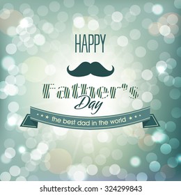 Vector image of happy father's day. Greeting illustration father's day, postcard, banner.