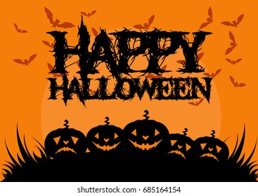 vector image happy halloween