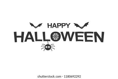 Vector image of happy Halloween poster design.