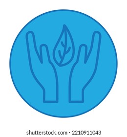 vector image health icons with blue background and dark blue lines