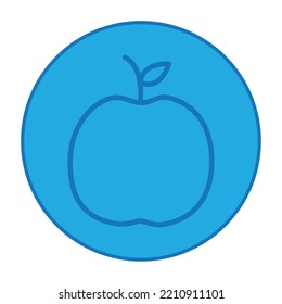 vector image health icons with blue background and dark blue lines