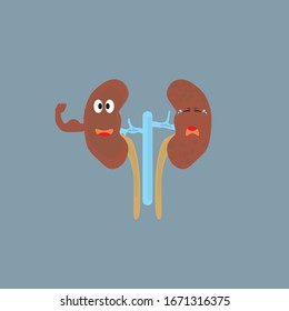 94 Happy sad kidney Images, Stock Photos & Vectors | Shutterstock