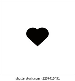 Vector image of a heart, black and white colors, white background.