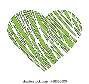 Vector image of the heart, valentine's day