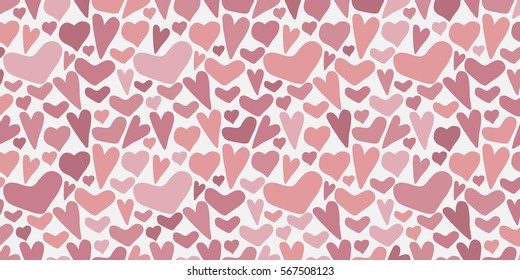 vector with the image of hearts. Handmade. It can be used for packaging, invitations, postcard holiday, fabrics and textiles, etc.