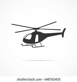 Vector image of a helicopter icon.
