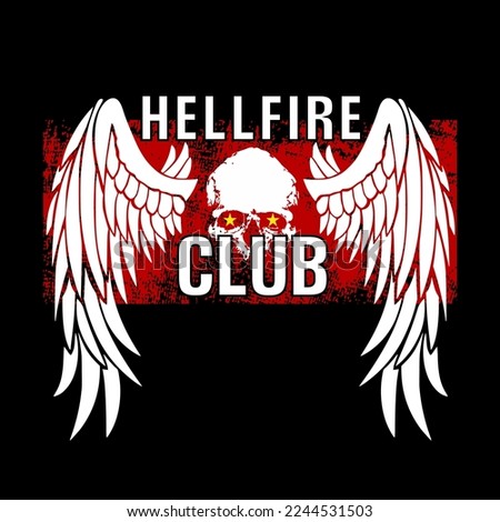 vector image hellfire club text stylish design