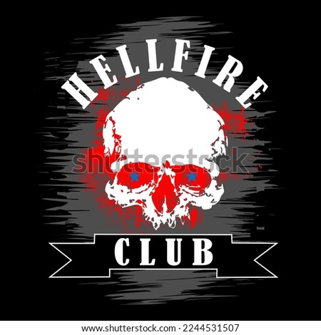 vector image hellfire club text stylish design