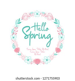 vector image hello spring