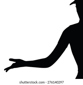 Vector Image - here you are isolated on white background
