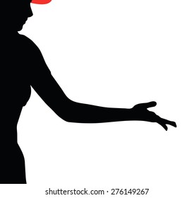 Vector Image - here you are isolated on white background
