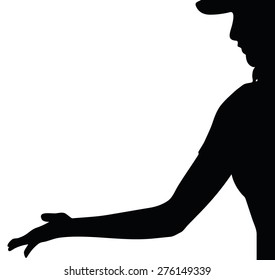 Vector Image - here you are isolated on white background
