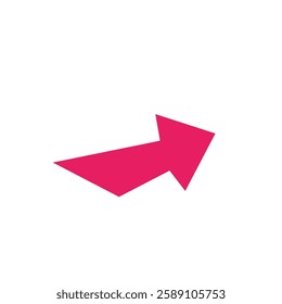 vector image of the hint line to the right in red and white background 