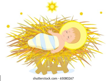 Vector image of holy child