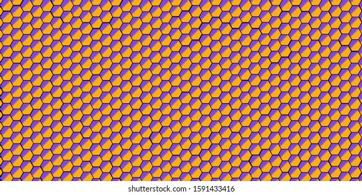 
Vector image honey honeycombs gradient gold color background