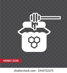 Vector image. Honey jar icon.