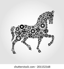 Vector image of an horse