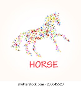 Vector image of an horse