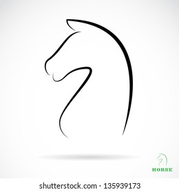 Vector image of an horse , illustration - vector