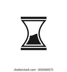vector image of an hourglass icon