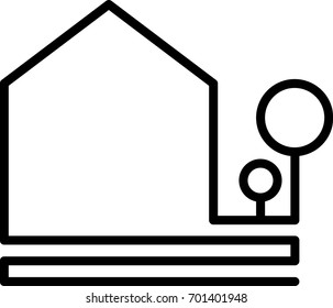 Vector image of house exterior