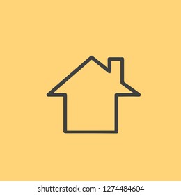 Vector image of house icon. Icon for screens and information stands.