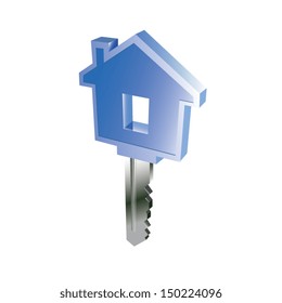 vector image of house key