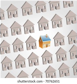 Imagen vectorial. casa especial para ti