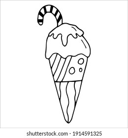 Vector image of ice cream