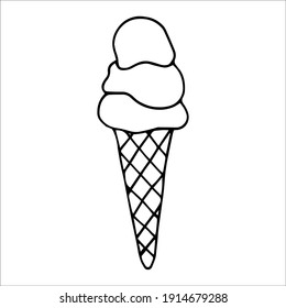 vector image of ice cream  