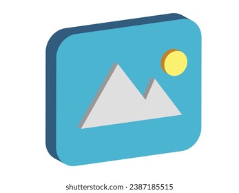 Vector image icon for applications and web