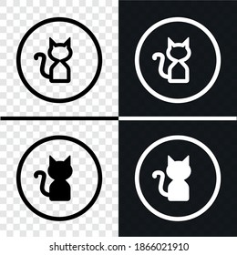Vector image. Icon of a cat.