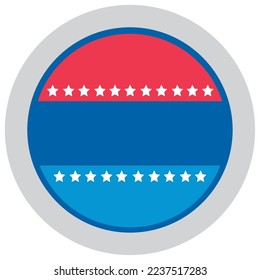 vector image icon of circles with stars on a white background