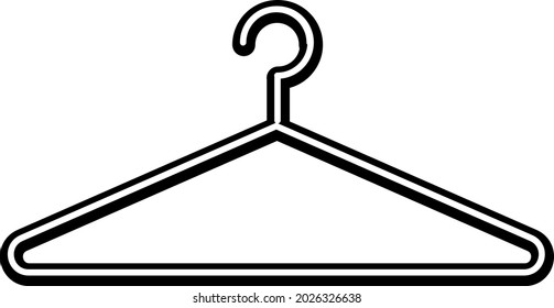 Vector image (icon) of a clothes hanger.