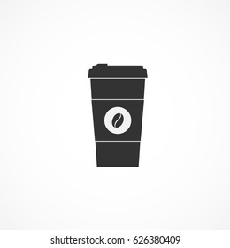 Vector image of icon coffee cup.