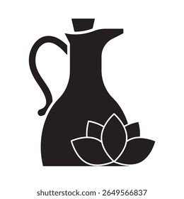 Vector image icon design of a jug, the background of the design is kept white.